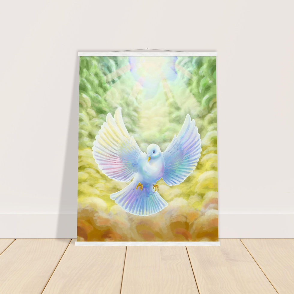 Thumbnail: Poster with Hanger - Like a dove