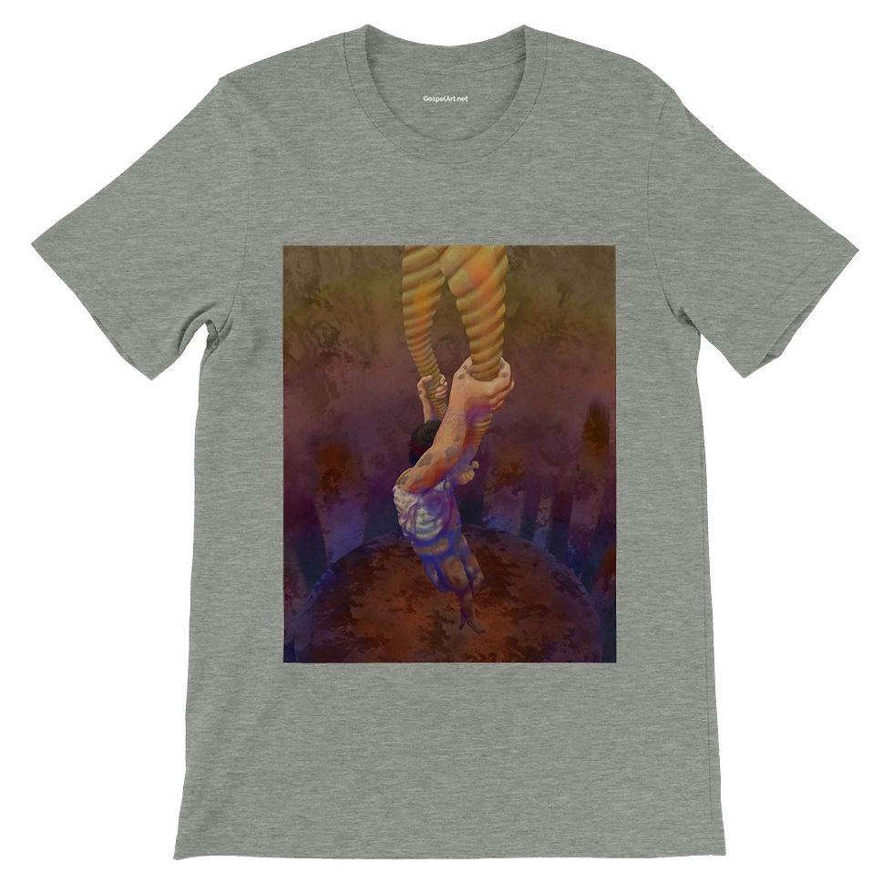 Miniatura: Camiseta, cuello redondo - Inglés - Sacado del lodo cenagoso