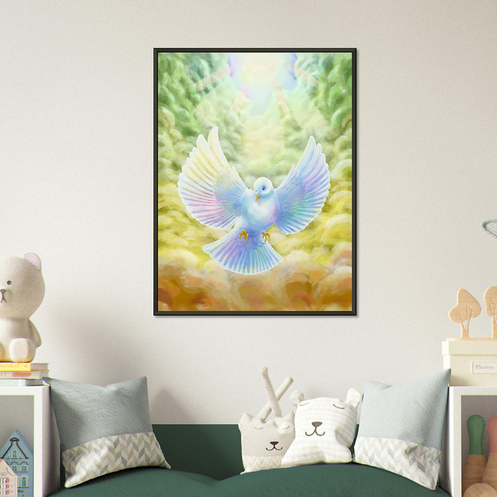 Thumbnail: Metal Framed Poster - Like a dove