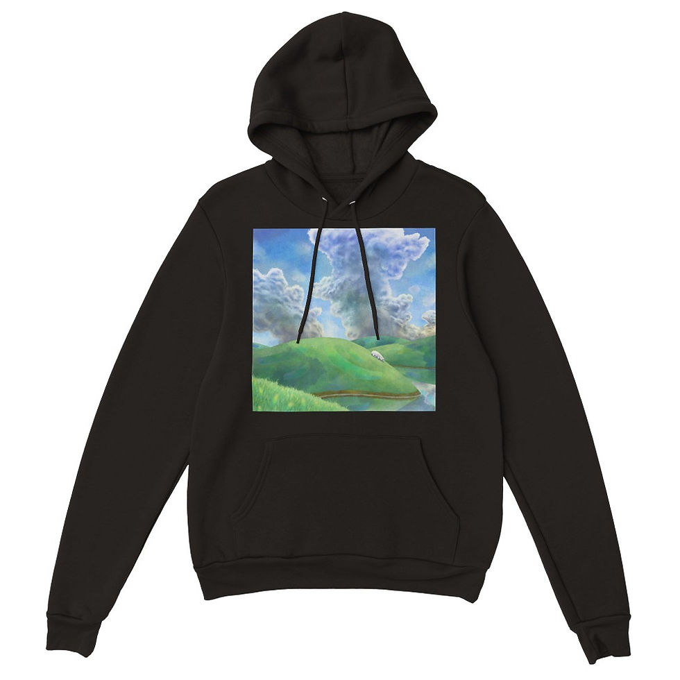 Thumbnail: Hoodie, Pullover - Spanish - Green Pastures