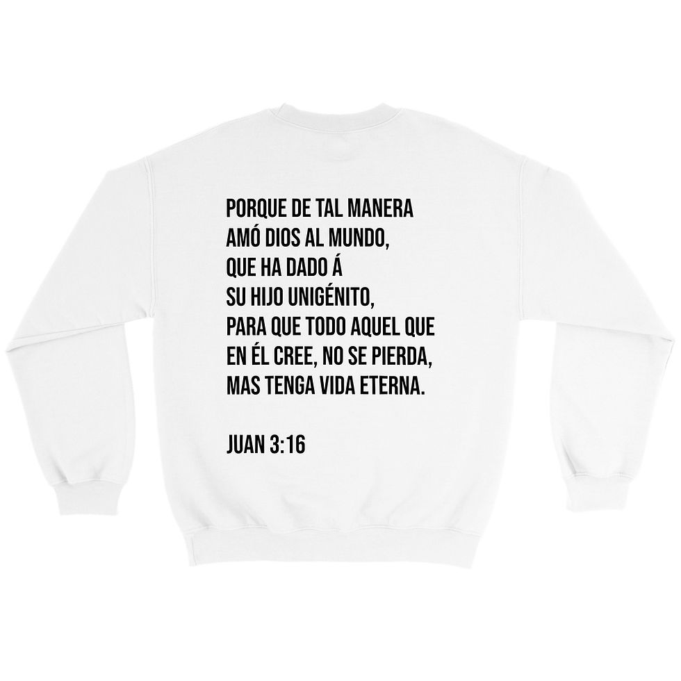 Thumbnail: Sweatshirt, Crewneck - Spanish - For God so loved the world