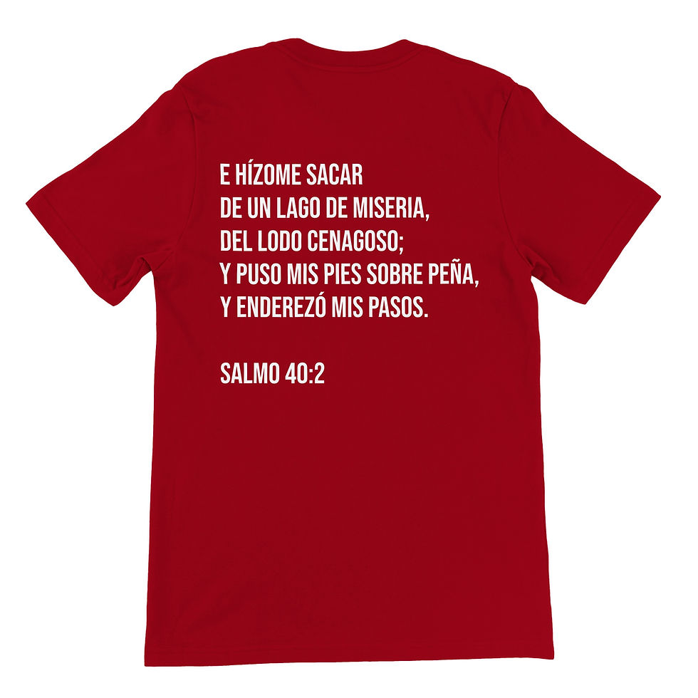 Thumbnail: T-Shirt, Crewneck - Spanish - Out of the miry clay