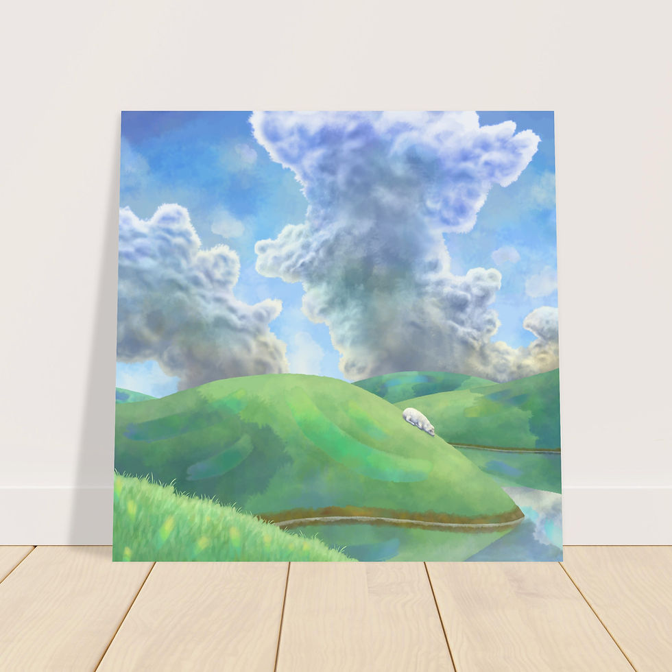 Thumbnail: Foam Print - Green pastures