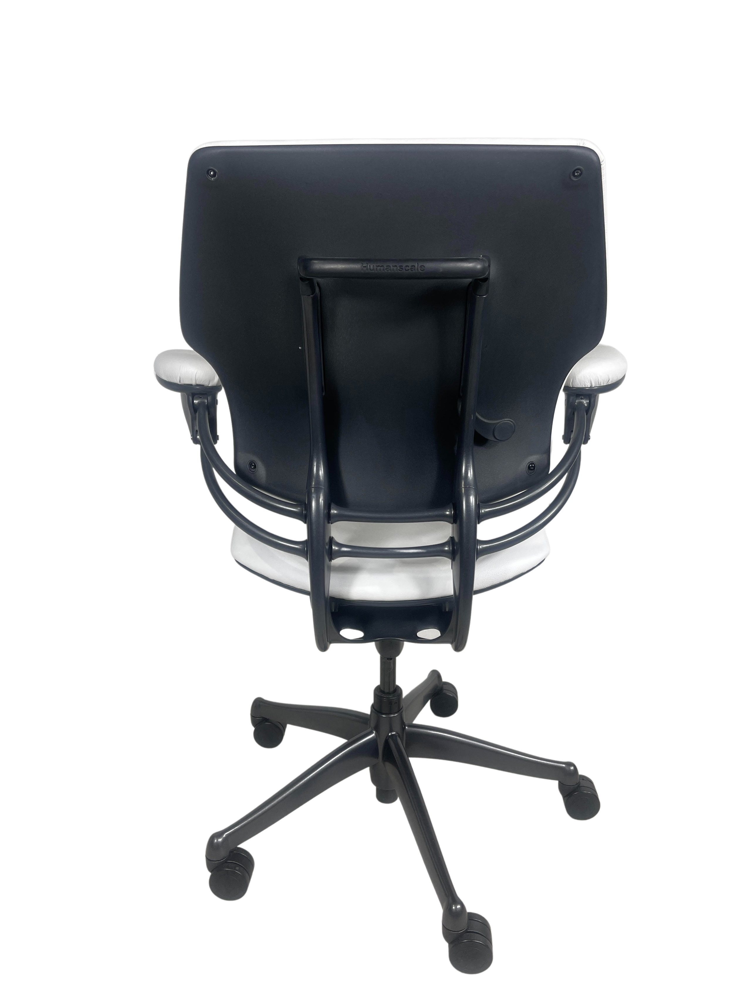 Humanscale Freedom White Leather RESEATED