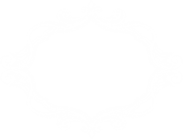 Weißer Schnörkelrahmen