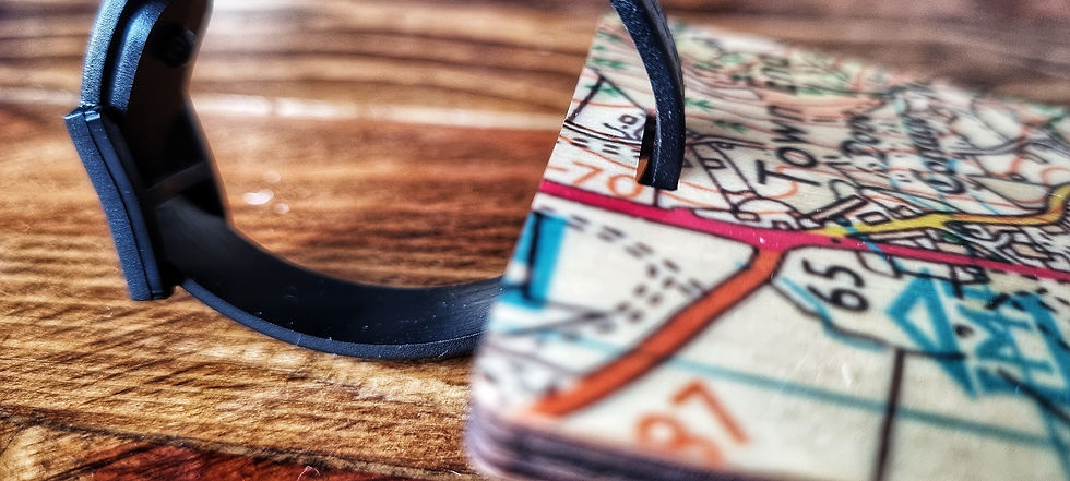 Thumbnail: Personalised Wood Map Luggage Tag