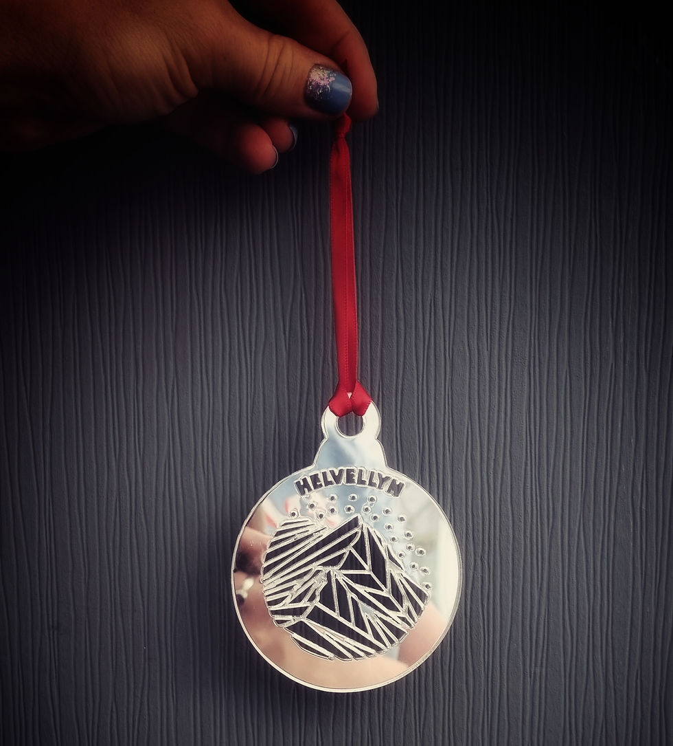 Thumbnail: Limited Edition Metallic Lake District Mountain Ornaments