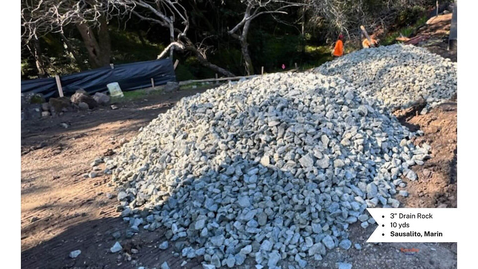 Thumbnail: Close view of a gray rip rap pile showing mixed stone sizes and rough angular texture.
