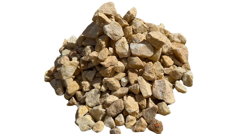 Tassajara Tan decorative gravel with angular tan, cream and pale gold stones