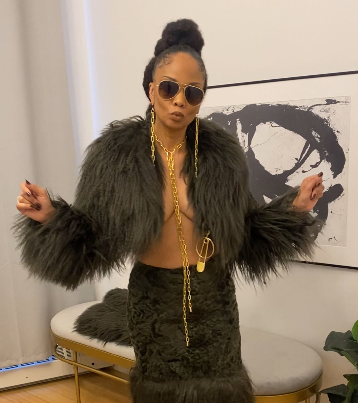 Lady Long Lavish Link Earrings