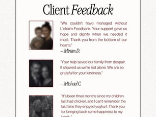 Feedback from Miriam, Michael and Debbie