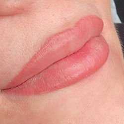 Permanent Makeup Lip Blush healed