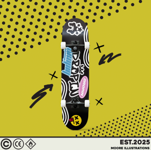 Oscar Moore - Final DROPIN Social Media and Skateboard Design 9