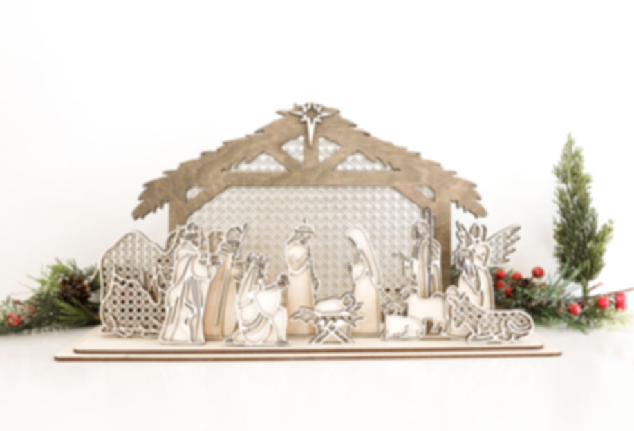 Wooden Christmas Nativity | Multi Piece Nativity