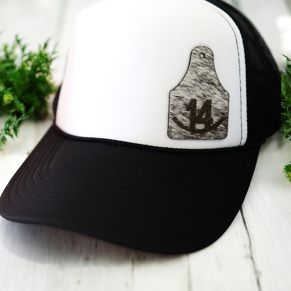 Thumbnail: Tri-Colored Cowhide Heat Activated Patches (set of 10)