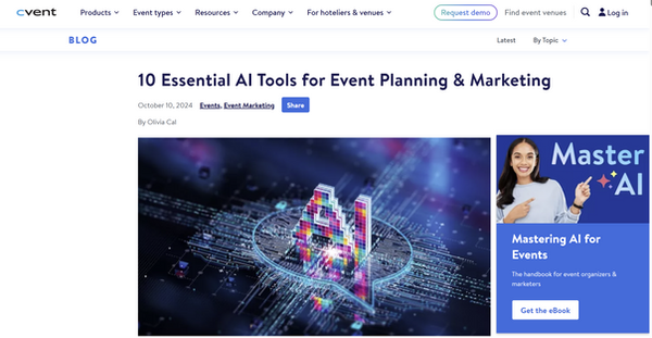Event planning & marketing blog for Cvent