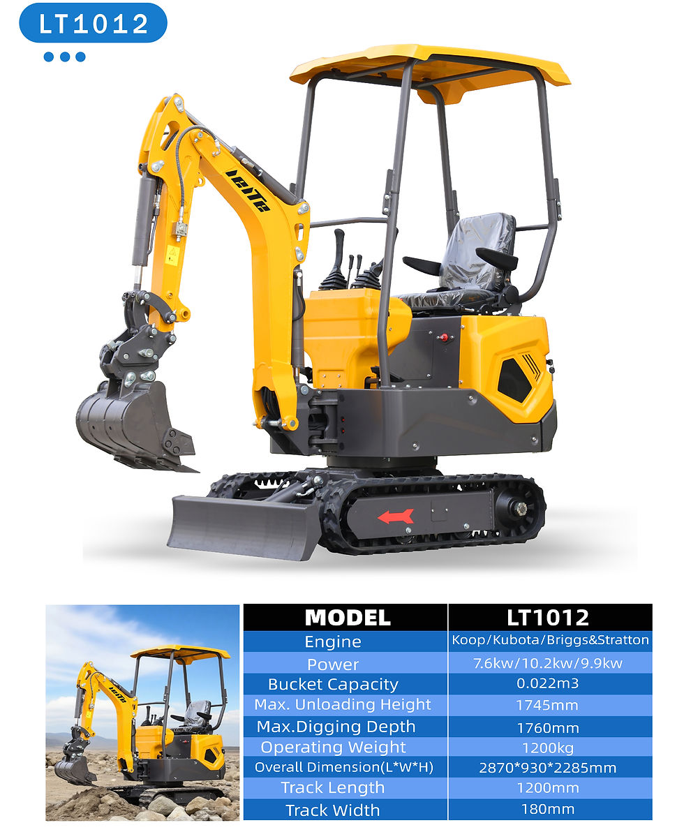 Thumbnail: Fast Delivery Mini Excavators 1.8 Ton small Excavators Euro 5/EPA Customizable H