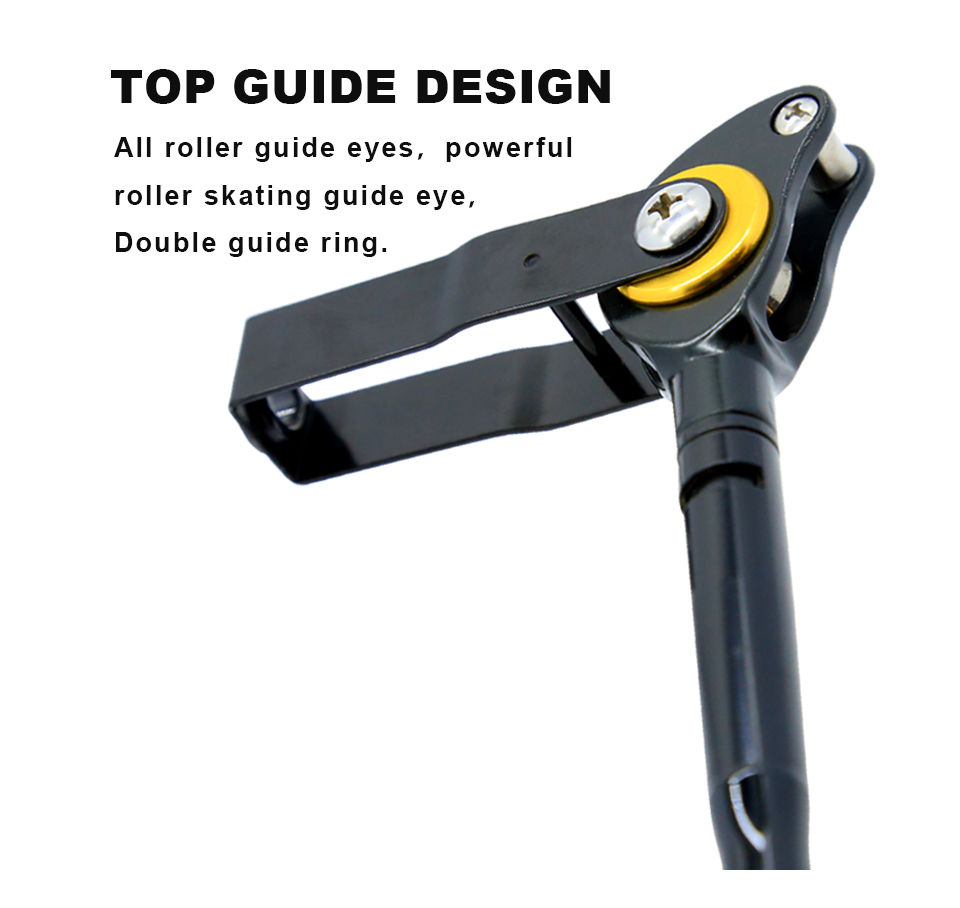 Thumbnail: 1.8m Sea Fishing Heavy Fishing Rod Goods 3+1 Roller Guid 80LBS 100LBS 130LBS Big