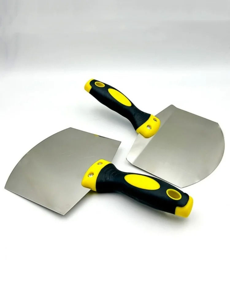 Thumbnail: Stainless Steel Putty Knife Wall Paint Plaster Trowel Arc Ash Shovel Paint Feed 