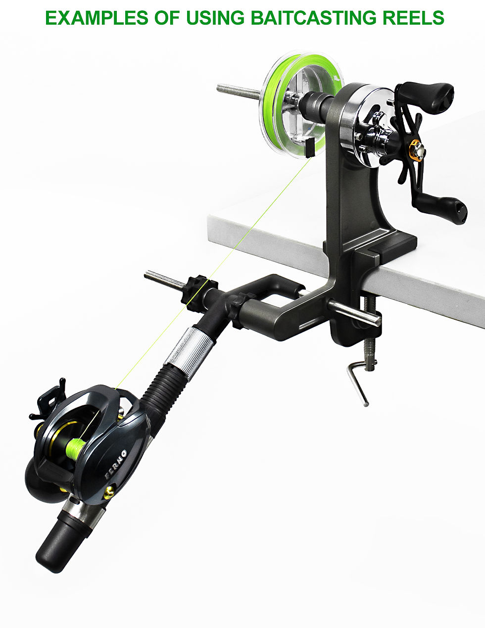 Thumbnail: ZYZHE Fishing Line Winder Double Spool Fishing Reel Line Winding Tool High Stren
