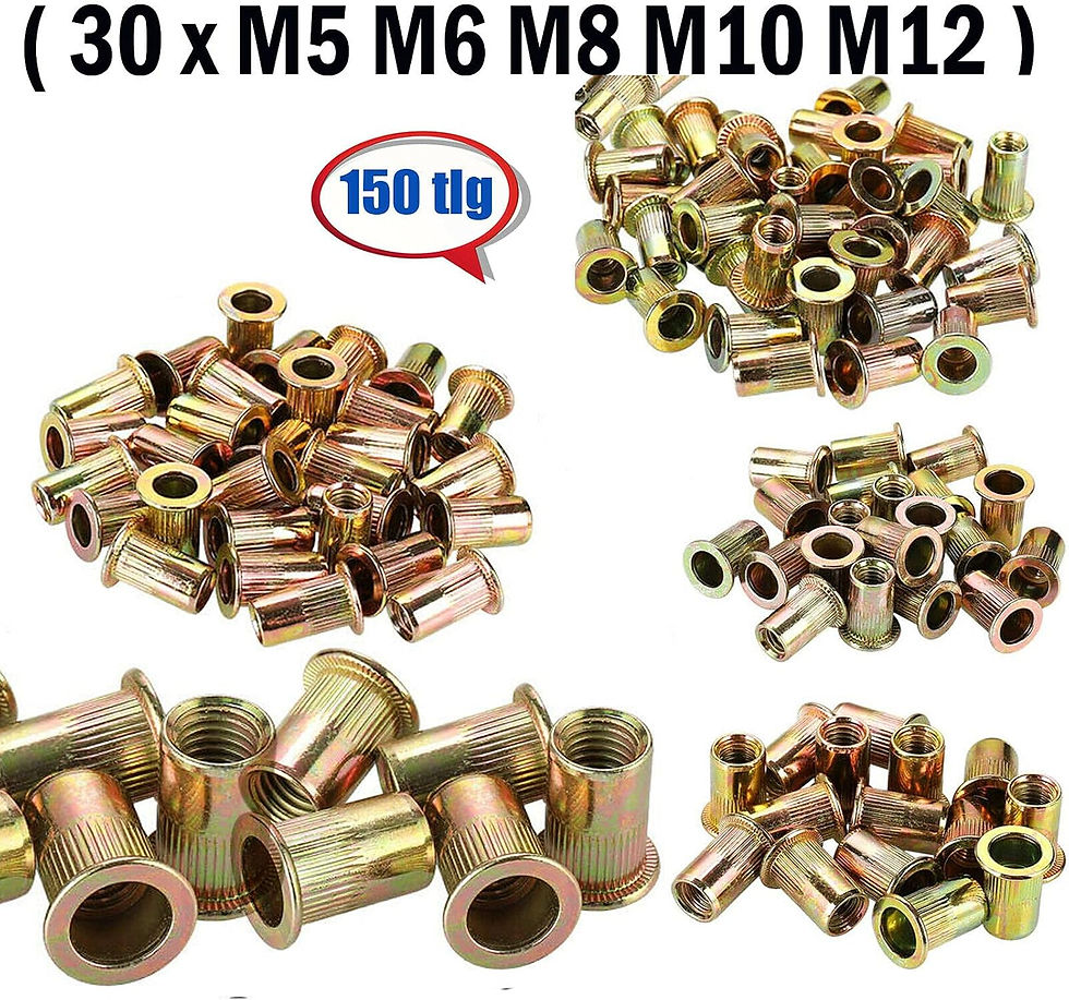 Thumbnail: DayPlus Rivet Nut Pliers Set, Thread Rivet Pliers Set,150 Rivet Nuts in M5 M6 M8