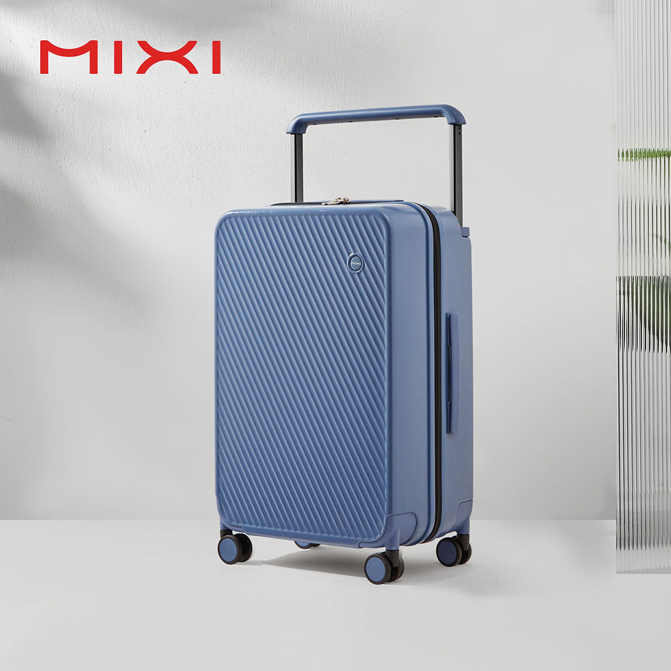 Thumbnail: Mixi Wide Handle Travel Luggage Suitcase Rolling Spinner Wheels Hardside PC TSA 