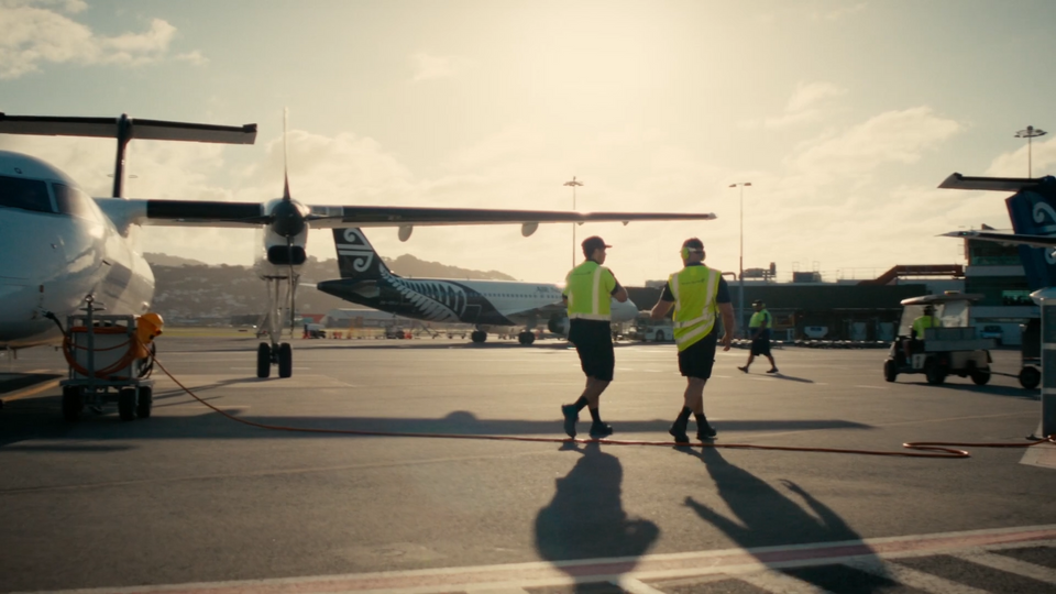 Creative direction for Air New Zealand content strategy by Auckland production company with RED Digital Cinema