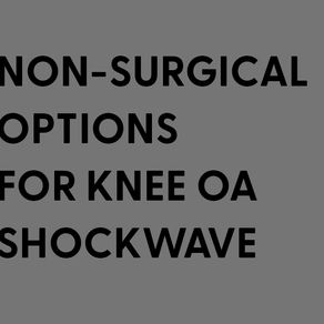 Non surgical option knee OA 