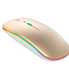 Hot Product 2.4G ultra-thin silent mouse LED light dual-mode rechargeable mouse