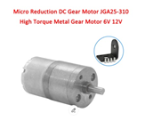 DC Gear Motor with Reduction Gearbox, Reversible Micro Motor, High Torque, Smart