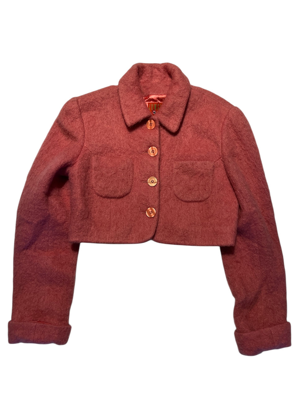 1980s KENZO JUNGLE PINK MOHAIR JACKET