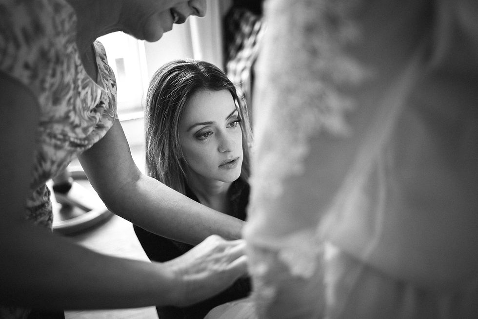 Hochzeit in Dresden - Getting Ready der Braut im Lebendigen Haus
