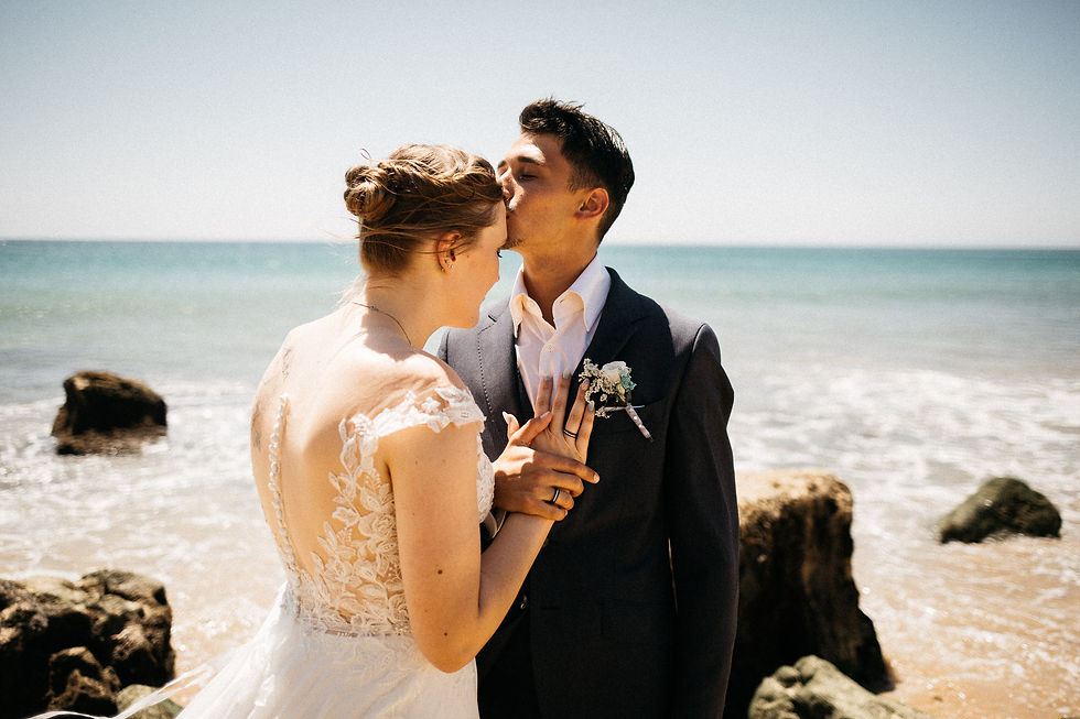 Wedding couple photos on the beach, wedding location Praia da Boca do Rio, wedding Algarve Portugal, wedding photography