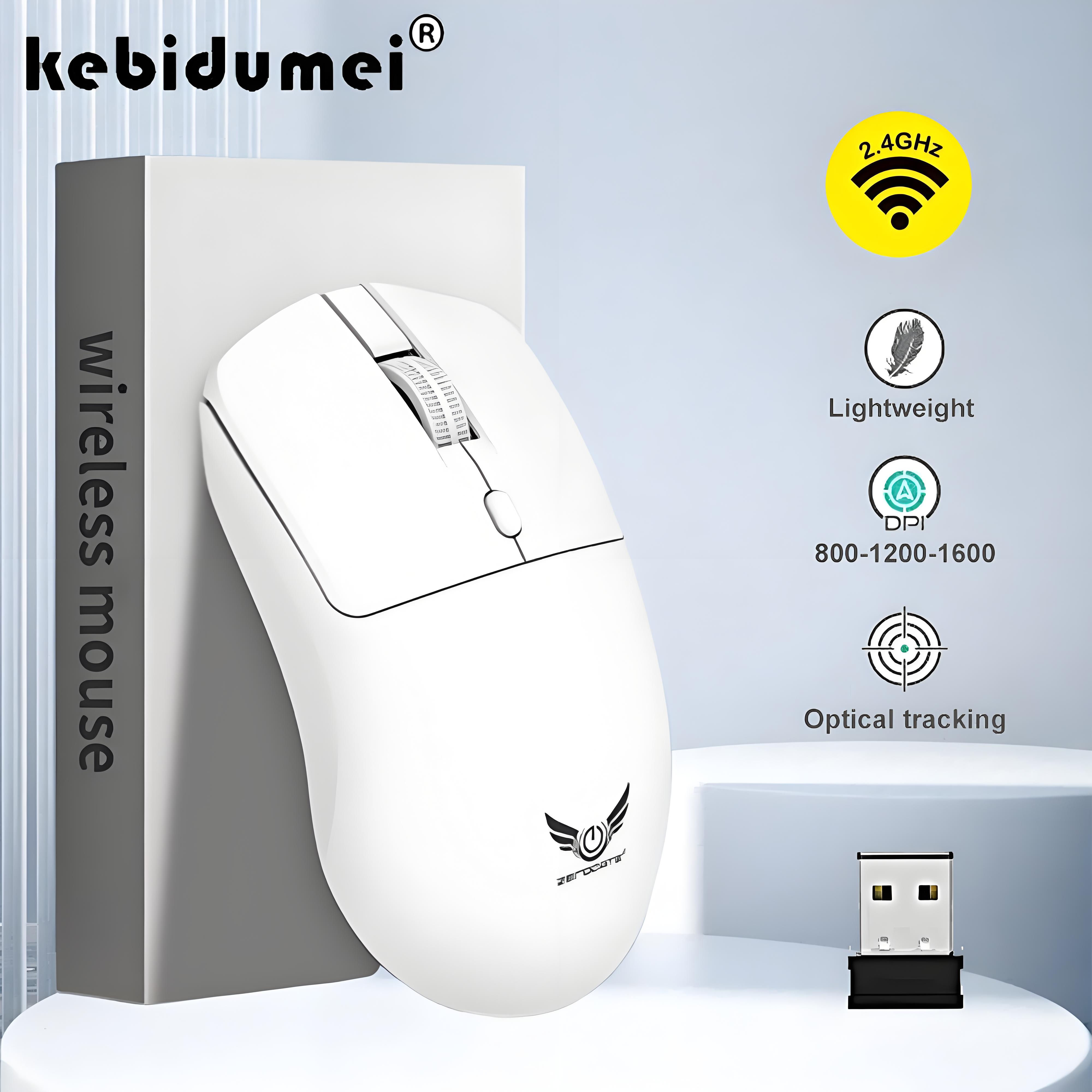 Mouse Gamer Sem Fio Recarregável 2.4G – 800/1200/1600 DPI (USB)
