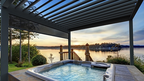 Pergola Bioclimatique Aluminium Algarve Renson