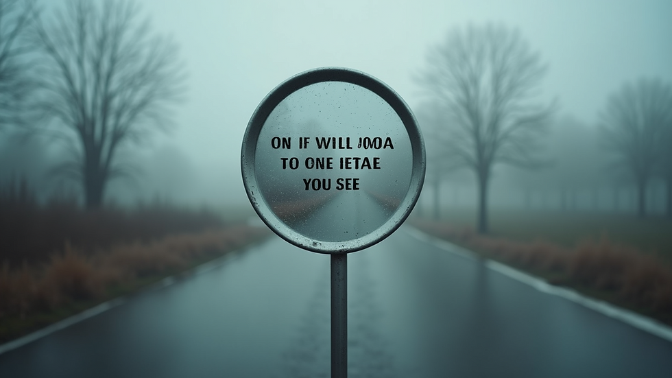 Close-up view of a foggy mirror with a motivational quote