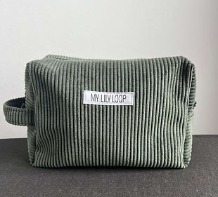Pochette Madison Velours Kaki