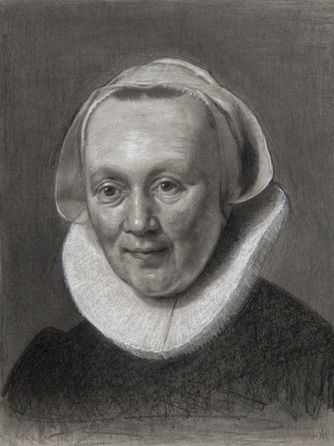 Luis Alvarez Roure. A study on Rembrandt van Rijn. Portrait of a Woman