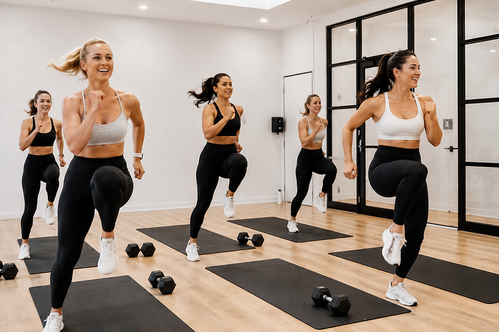 Women in a fitness class