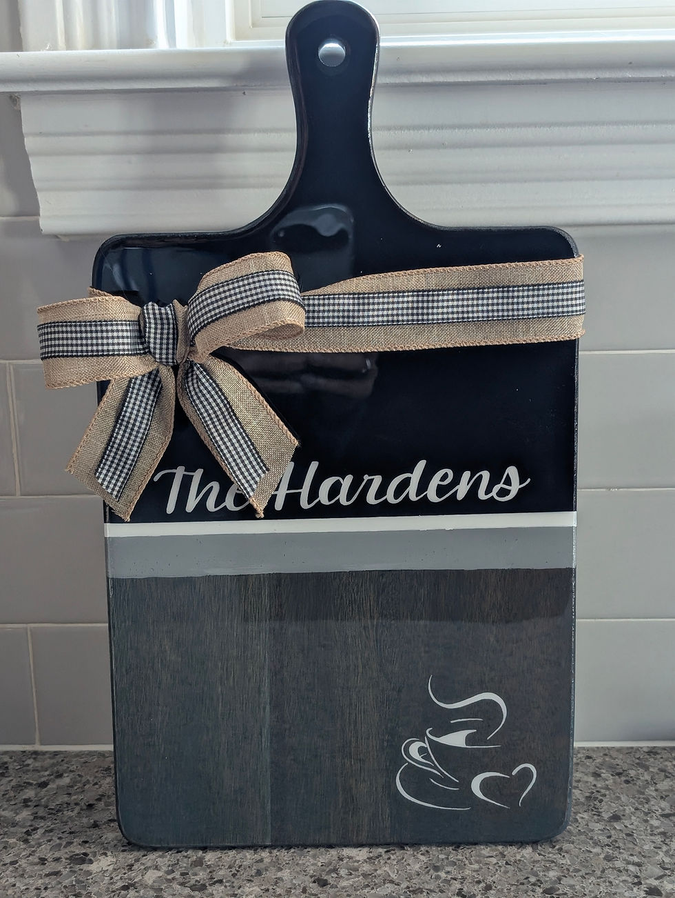 Thumbnail: Hand-painted cheese board - Personalized