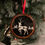 Thumbnail: Hand-painted holiday ornament - Deer