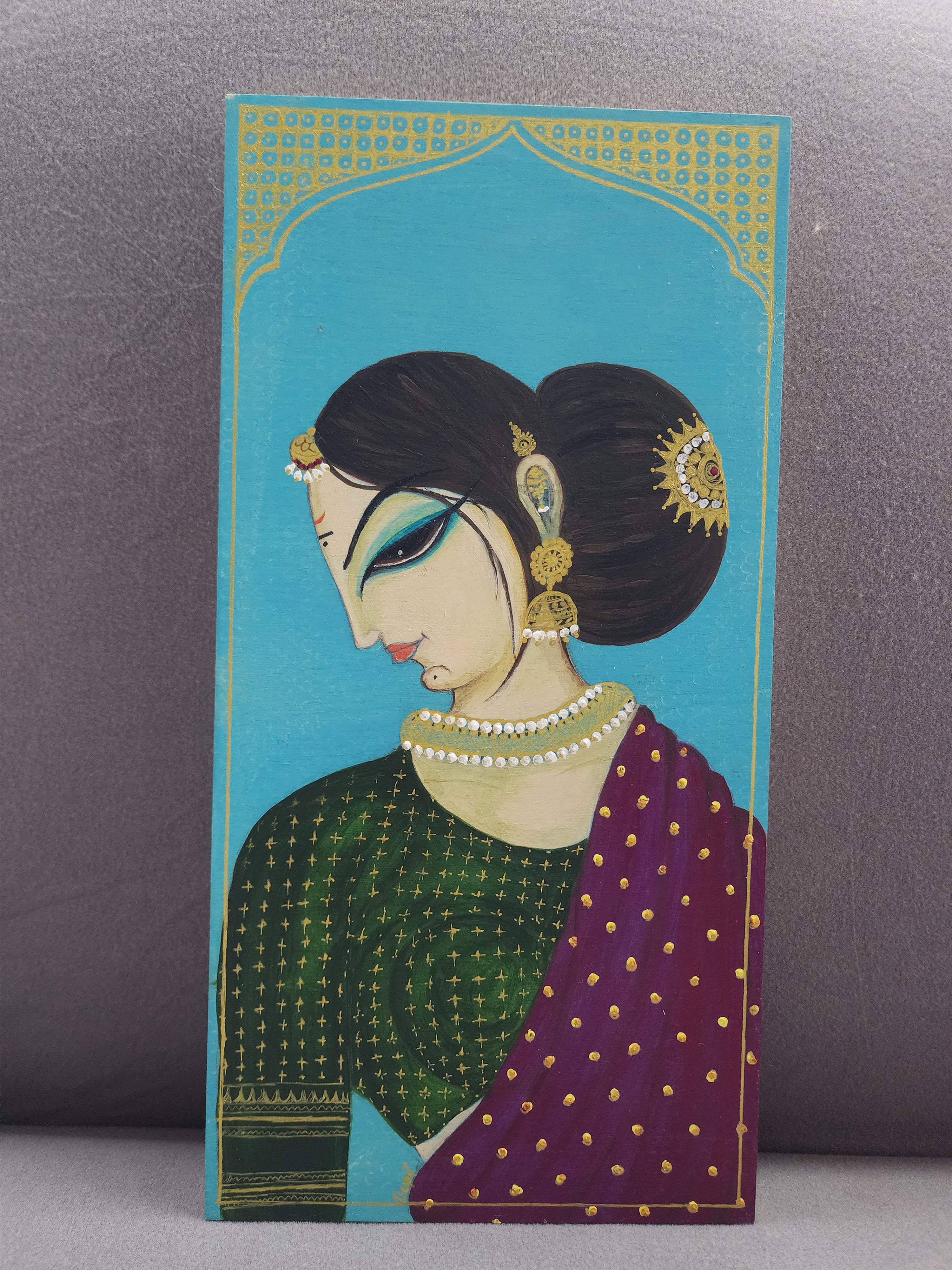 "Laxmi" based on Madhubani art from India