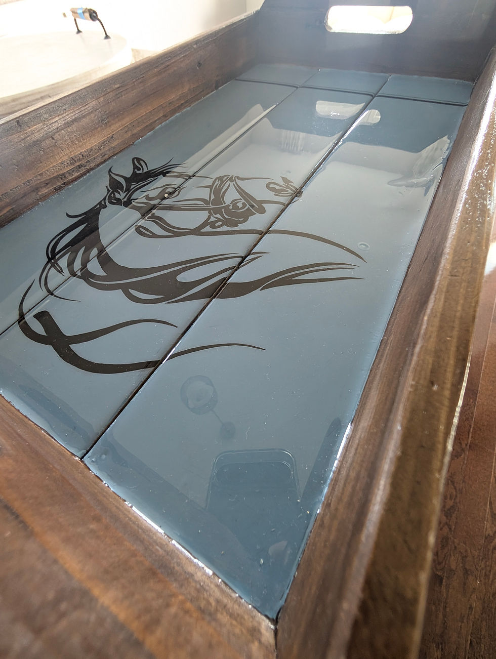Thumbnail: Wooden tray - Wild Horse
