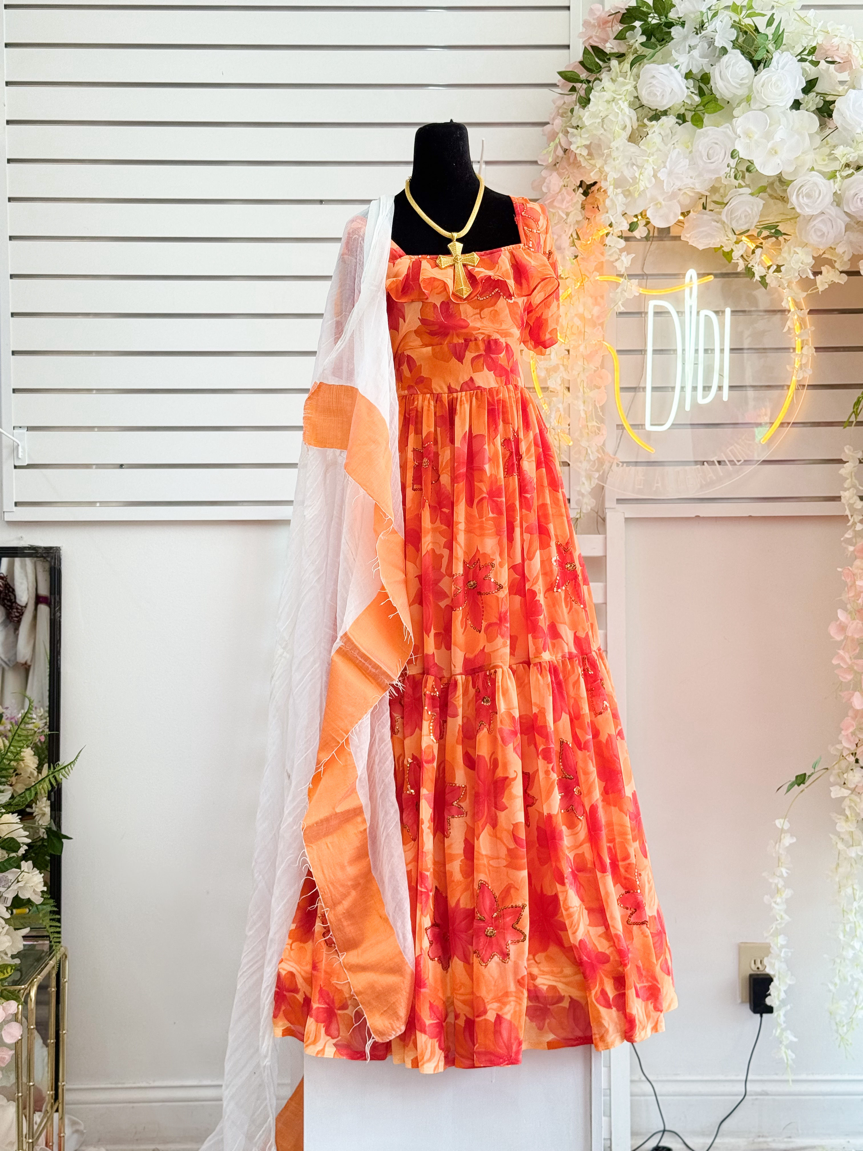 🍊 𝐒𝐮𝐧𝐬𝐞𝐭 𝐁𝐥𝐨𝐨𝐦 𝐃𝐫𝐞𝐬𝐬 🌸
