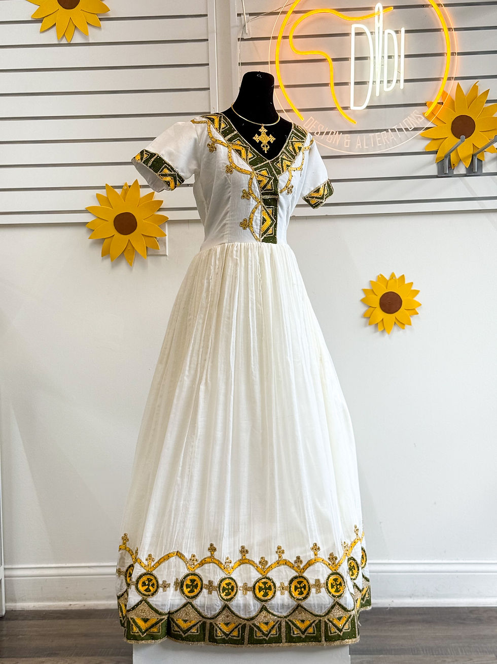 Golden grace habesha dress 