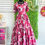 Thumbnail:  Hibiscus Chiffon Satin Dress 