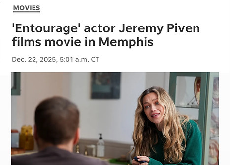 Lindsey Dresbach and Jeremy Piven Film Movie in Memphis
