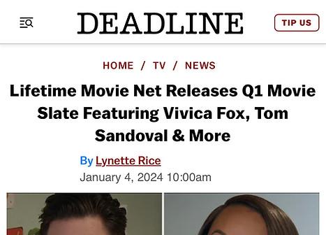 Lindsey Dresbach mention in Deadline