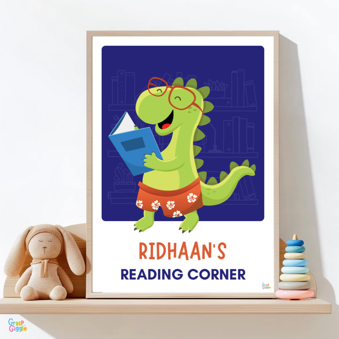 Personalised Reading Corner Poster for Kids