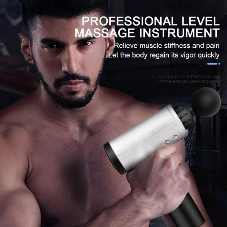 Thumbnail: Battery Powered Rechargeable KH-320 Handheld Muscle Massagers (Silver)